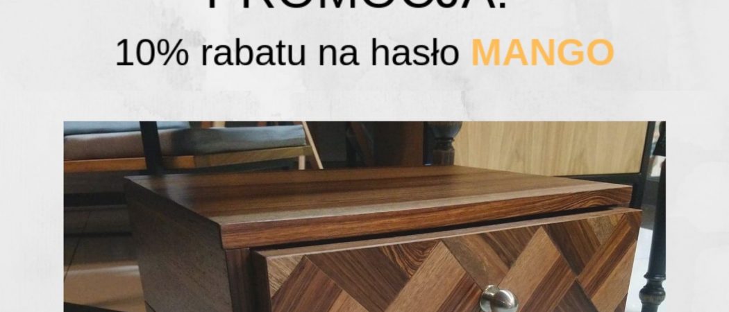 Promocja w R-meble na szafkę z drewna mango