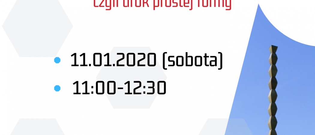 Mały Projektanta 11.01.2020 – warsztaty dla dzieci