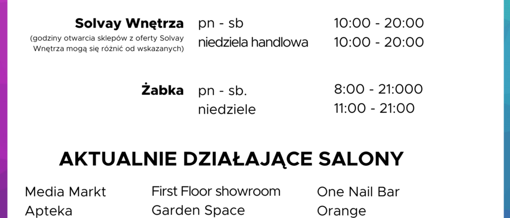 Godziny otwarcia