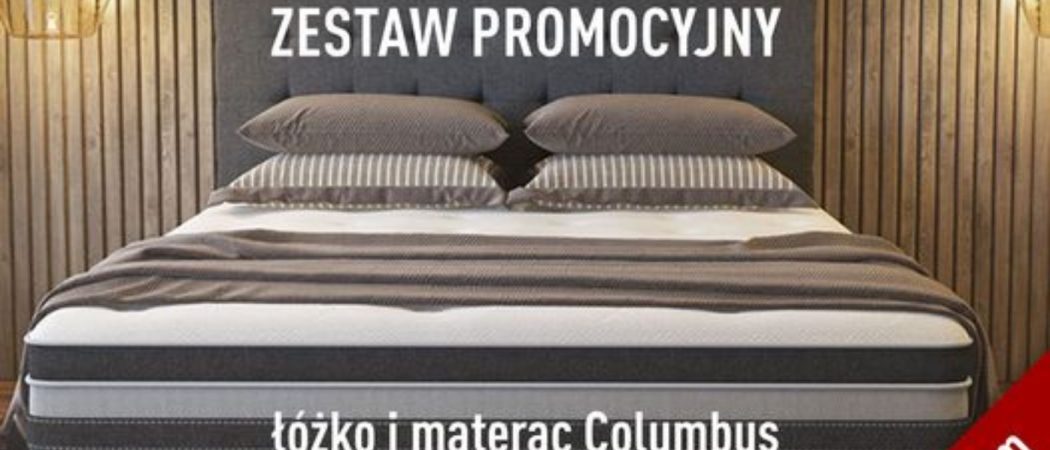 DlaSpania – zestaw promocyjny – łóżko i materac Columbus – 30%