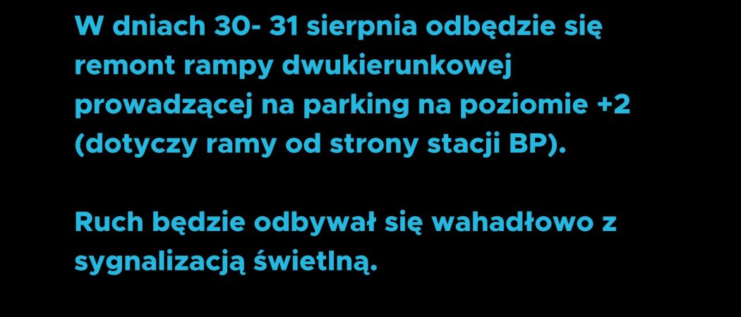 UWAGA – prace modernizacyjne