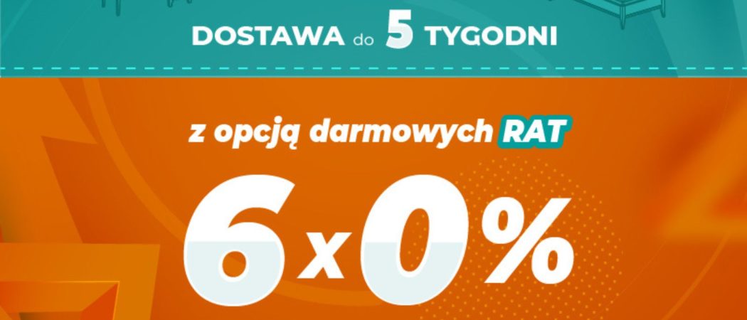 Meblik  –25% na wszystko z opcją darmowych rat 6 x 0%