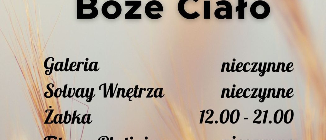 Boże Ciało – 08.06